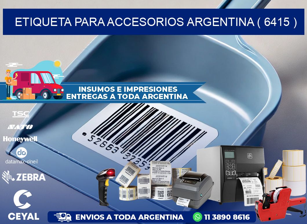 ETIQUETA PARA ACCESORIOS ARGENTINA ( 6415 )