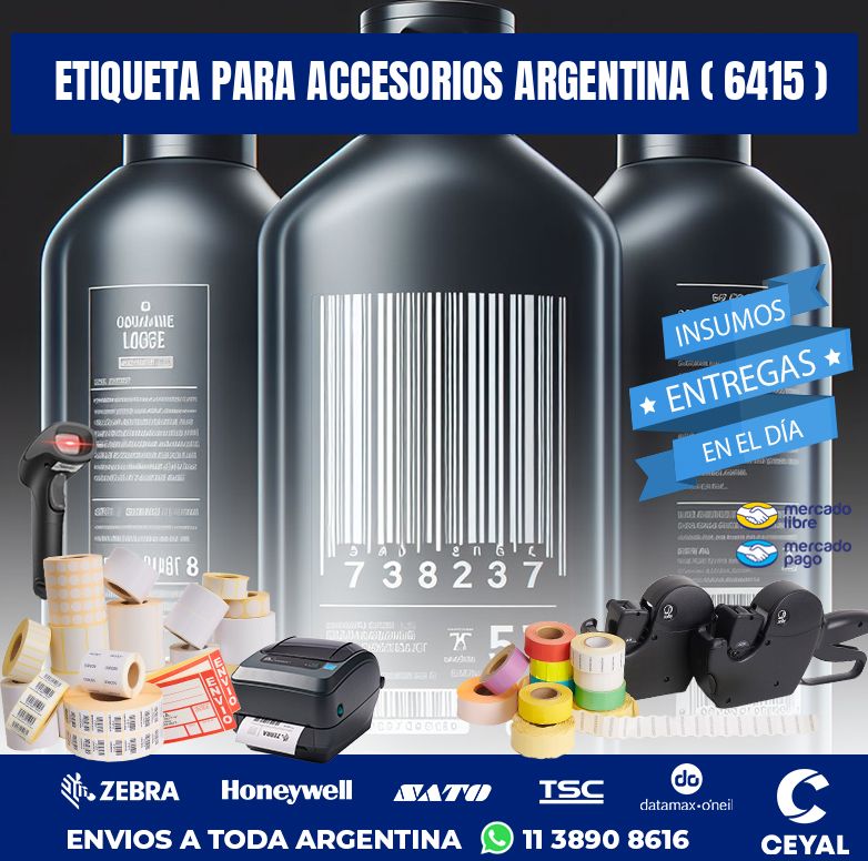 ETIQUETA PARA ACCESORIOS ARGENTINA ( 6415 )