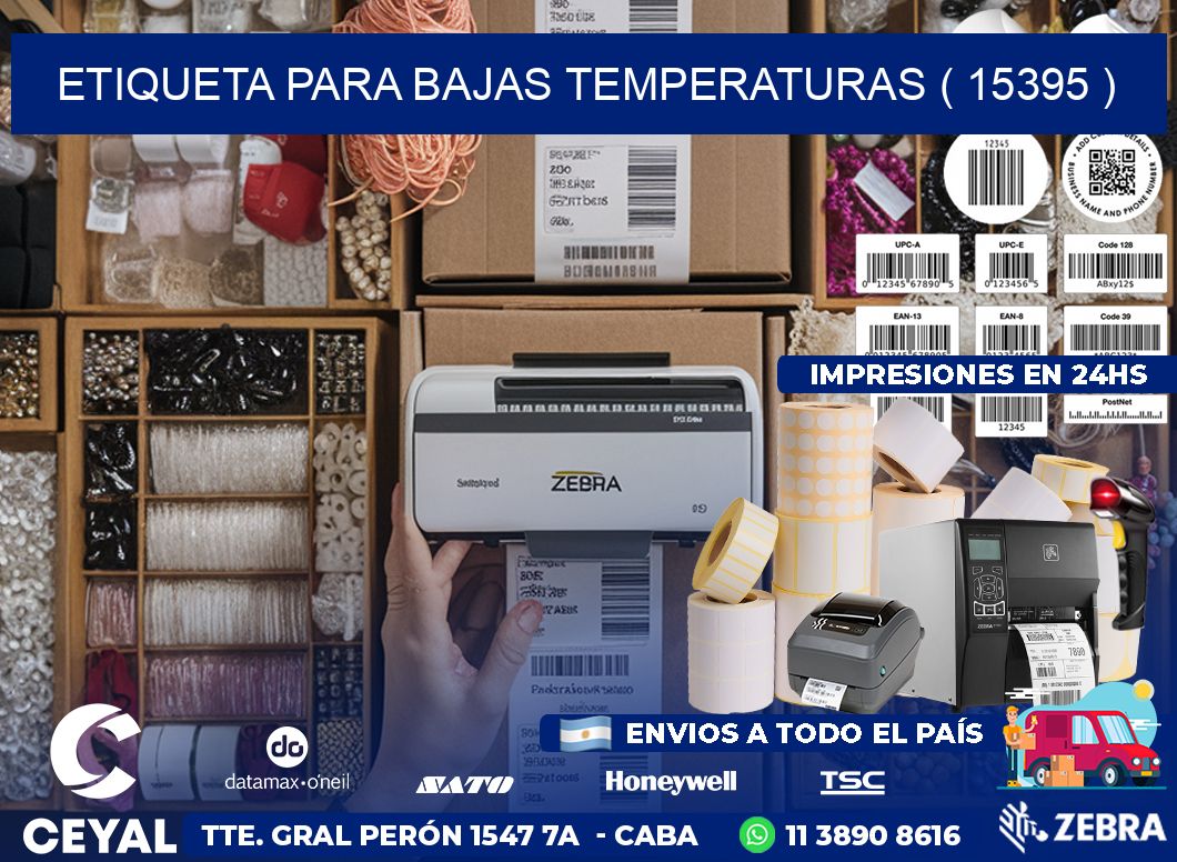 ETIQUETA PARA BAJAS TEMPERATURAS ( 15395 )