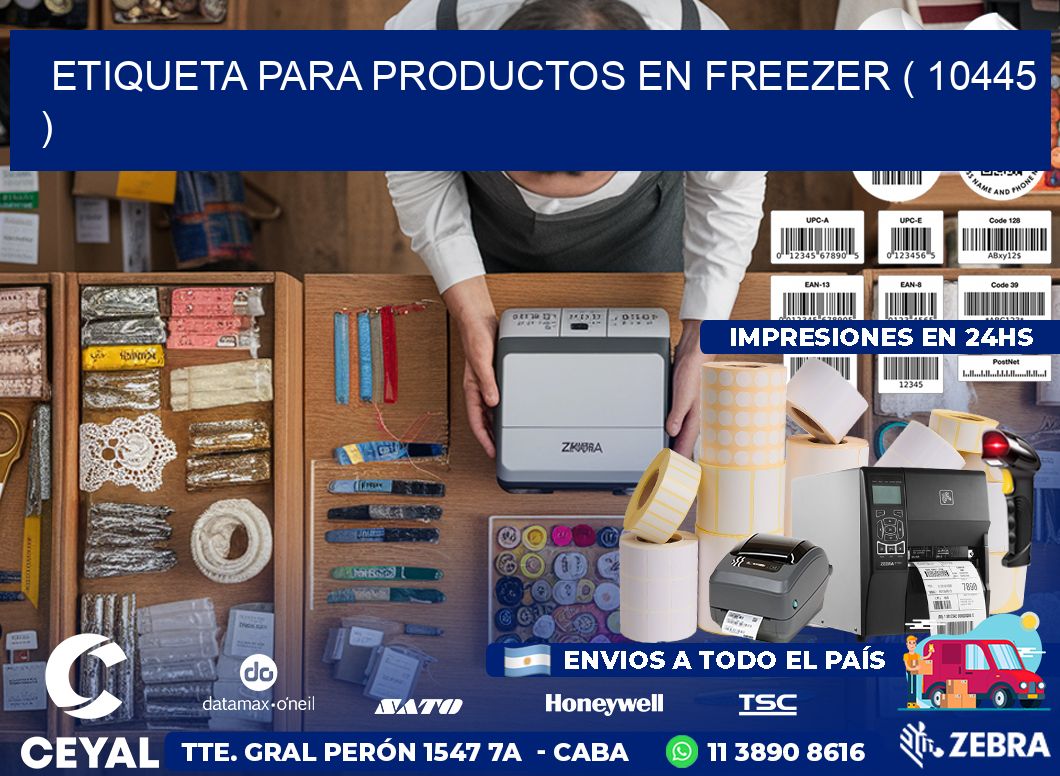 ETIQUETA PARA PRODUCTOS EN FREEZER ( 10445 )
