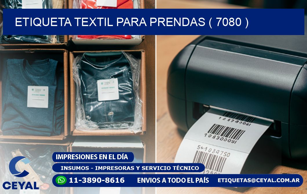 ETIQUETA TEXTIL PARA PRENDAS ( 7080 )