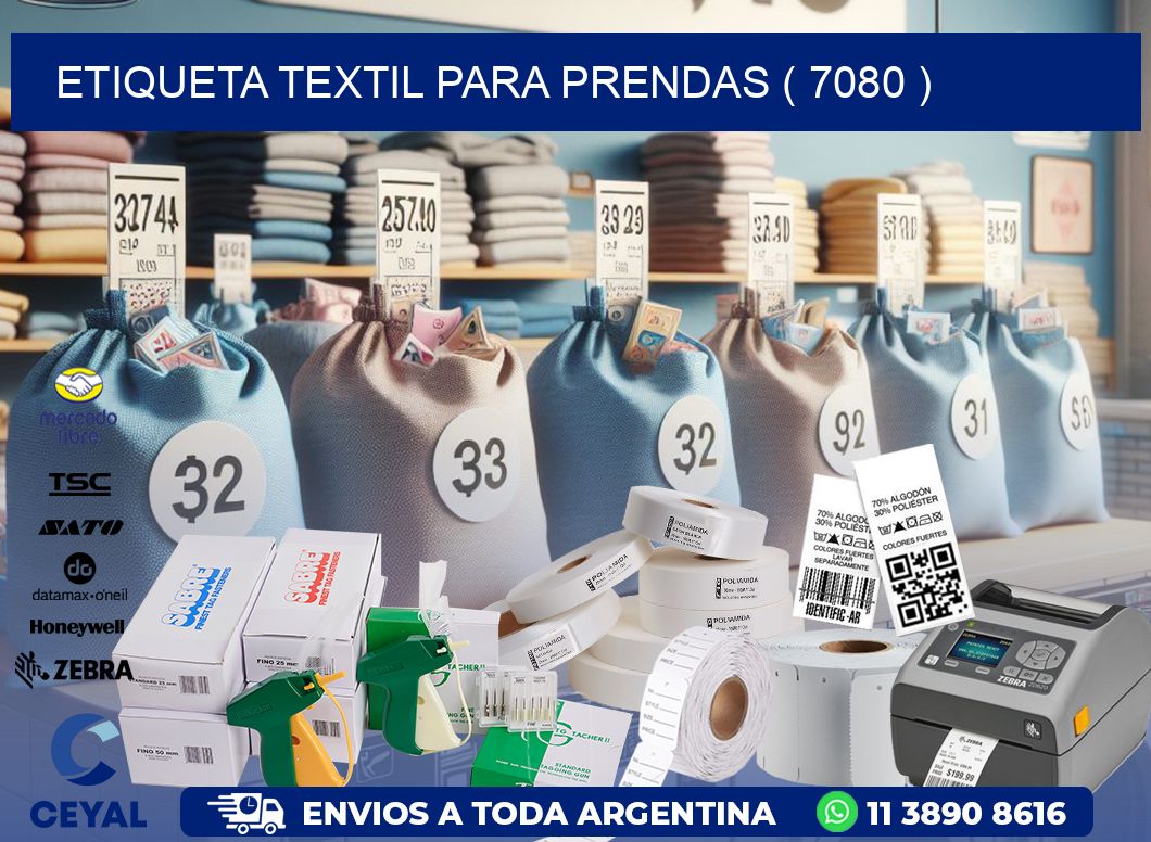 ETIQUETA TEXTIL PARA PRENDAS ( 7080 )