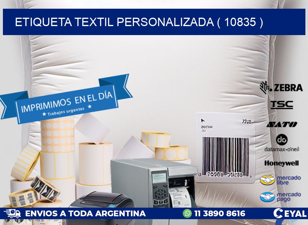 ETIQUETA TEXTIL PERSONALIZADA ( 10835 )