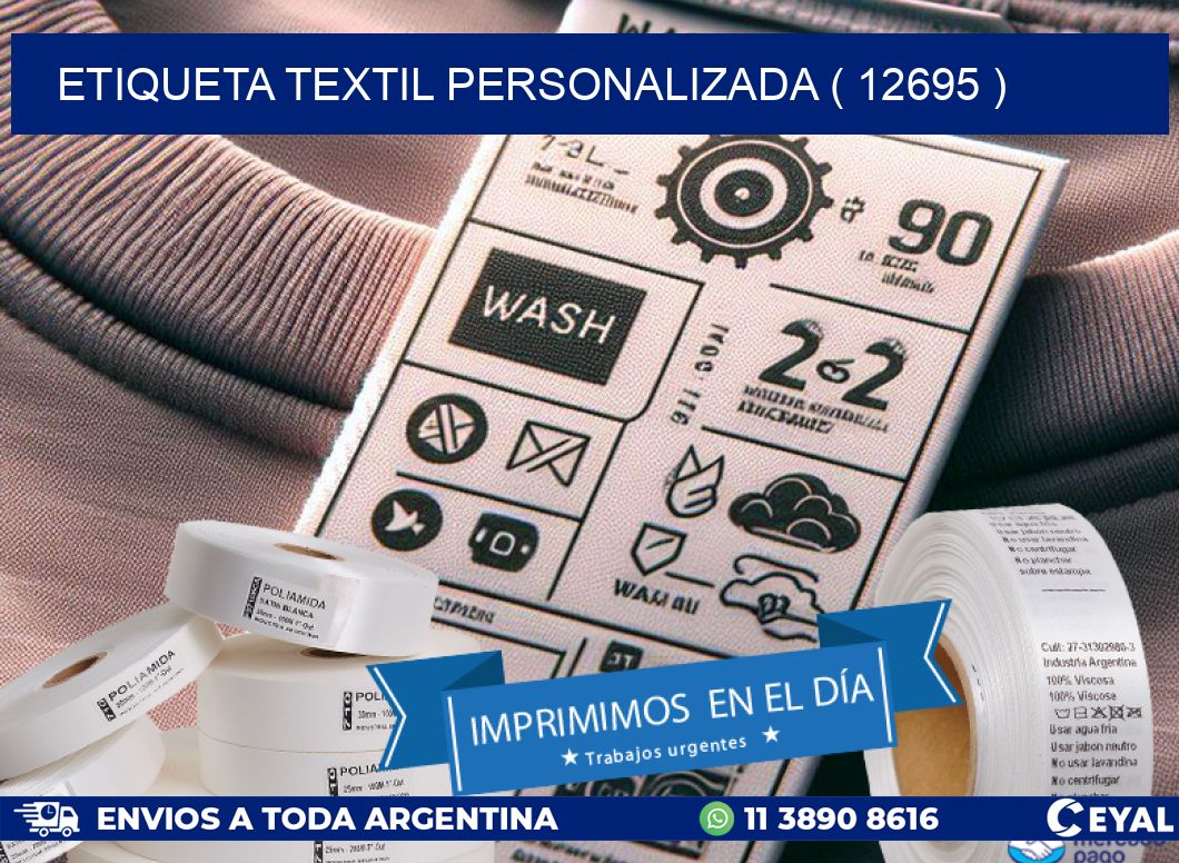 ETIQUETA TEXTIL PERSONALIZADA ( 12695 )