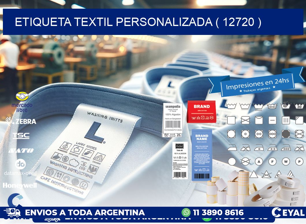 ETIQUETA TEXTIL PERSONALIZADA ( 12720 )