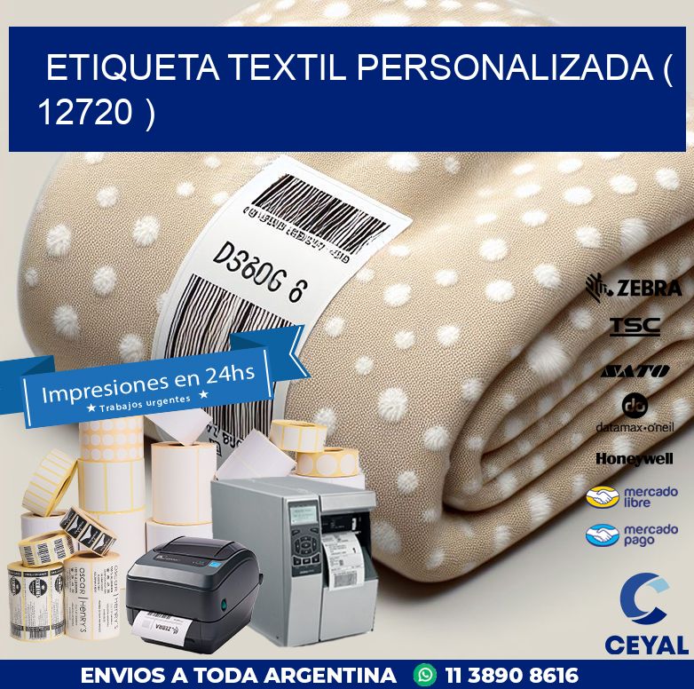 ETIQUETA TEXTIL PERSONALIZADA ( 12720 )