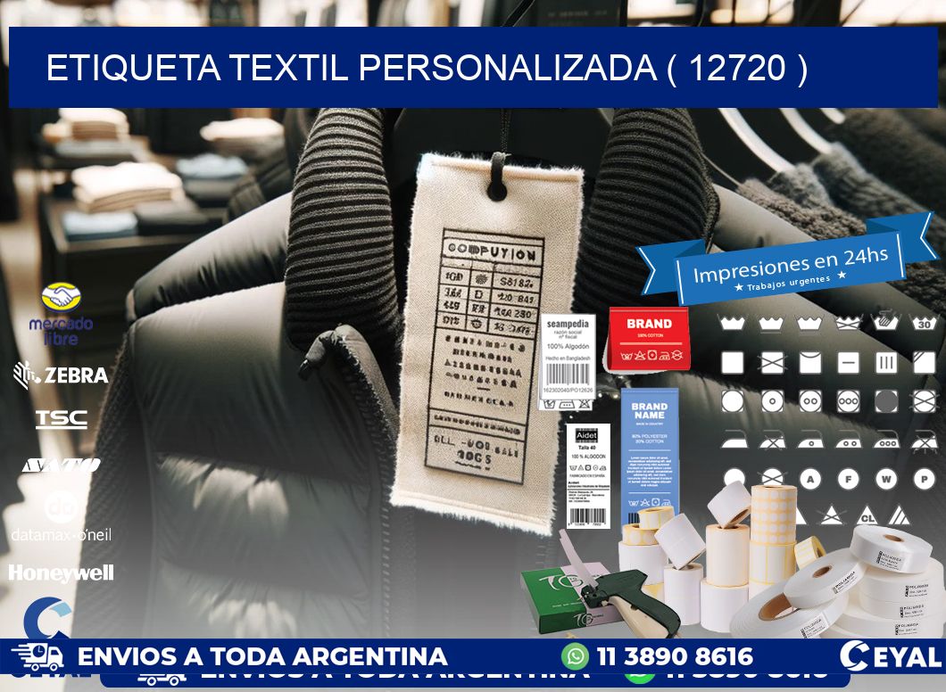 ETIQUETA TEXTIL PERSONALIZADA ( 12720 )
