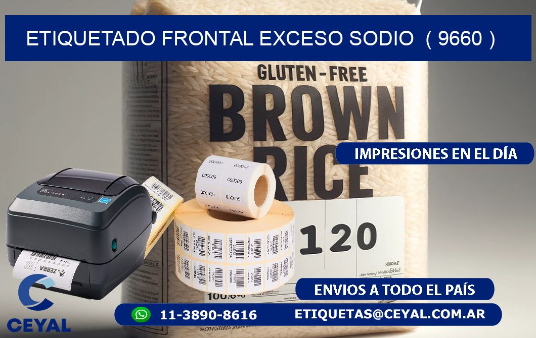 ETIQUETADO FRONTAL EXCESO SODIO  ( 9660 )