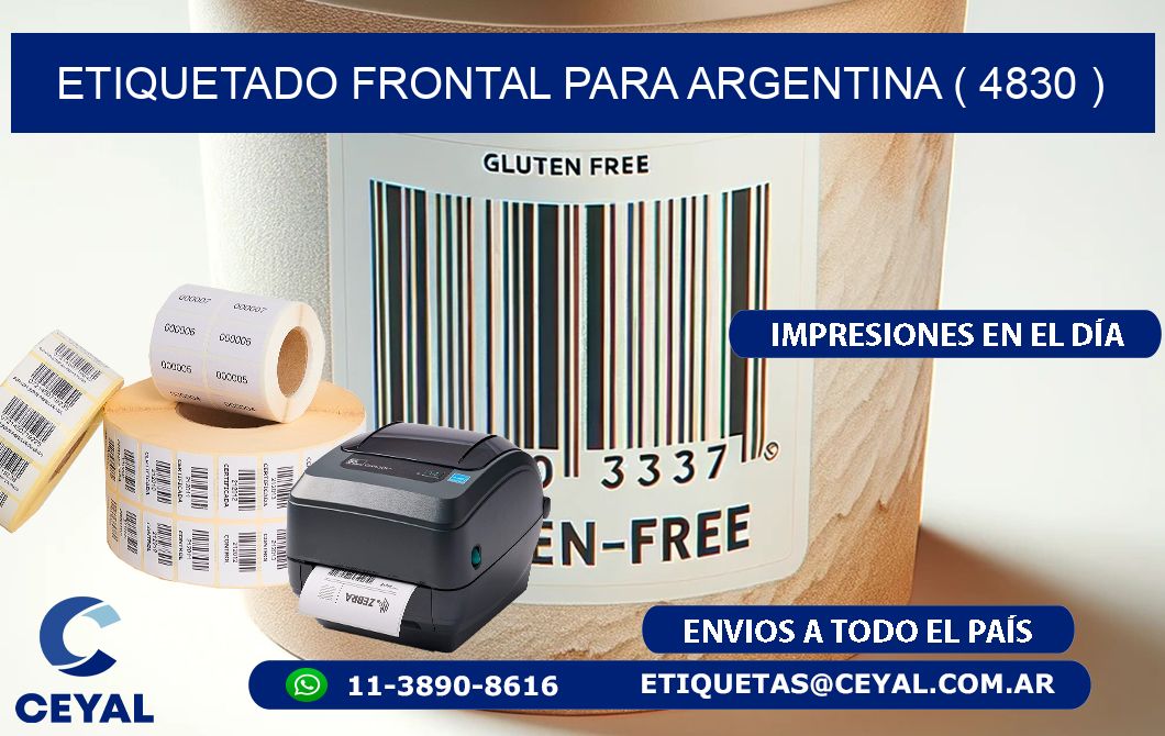 ETIQUETADO FRONTAL PARA ARGENTINA ( 4830 )