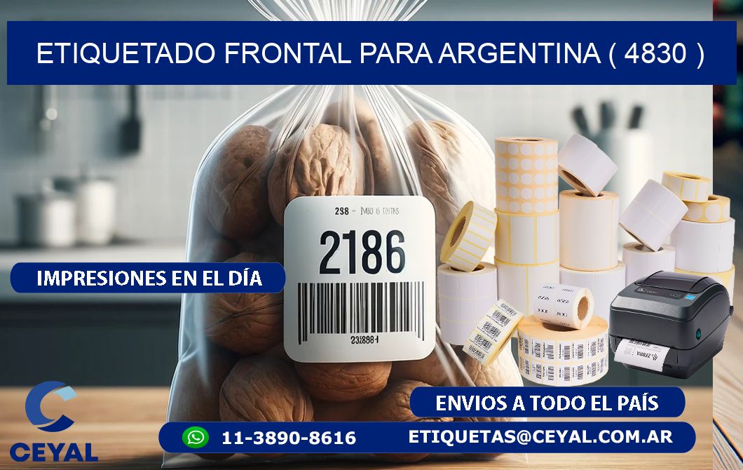ETIQUETADO FRONTAL PARA ARGENTINA ( 4830 )