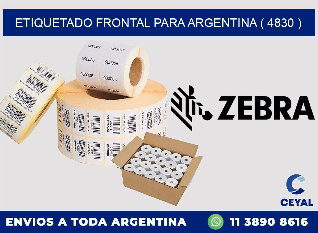 ETIQUETADO FRONTAL PARA ARGENTINA ( 4830 )