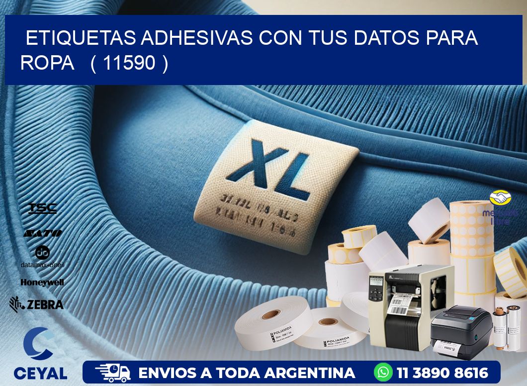 ETIQUETAS ADHESIVAS CON TUS DATOS PARA ROPA   ( 11590 )