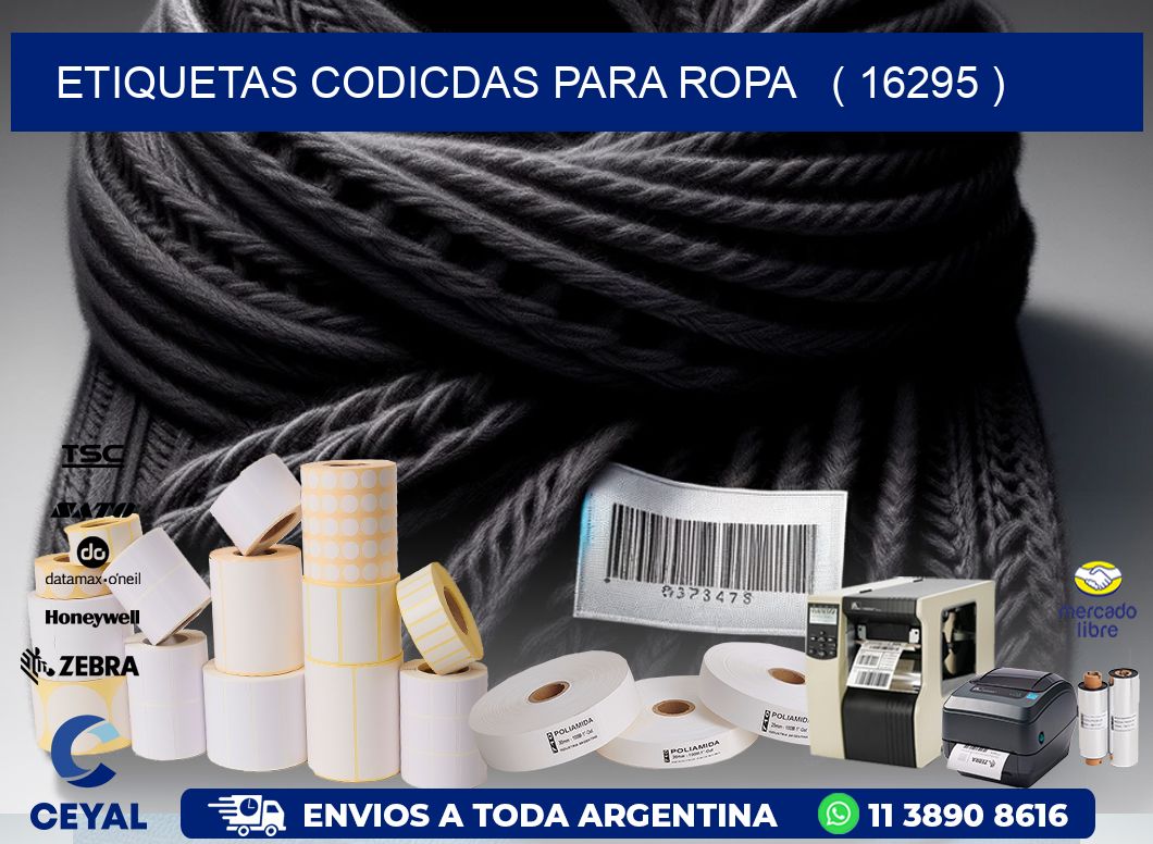 ETIQUETAS CODICDAS PARA ROPA   ( 16295 )