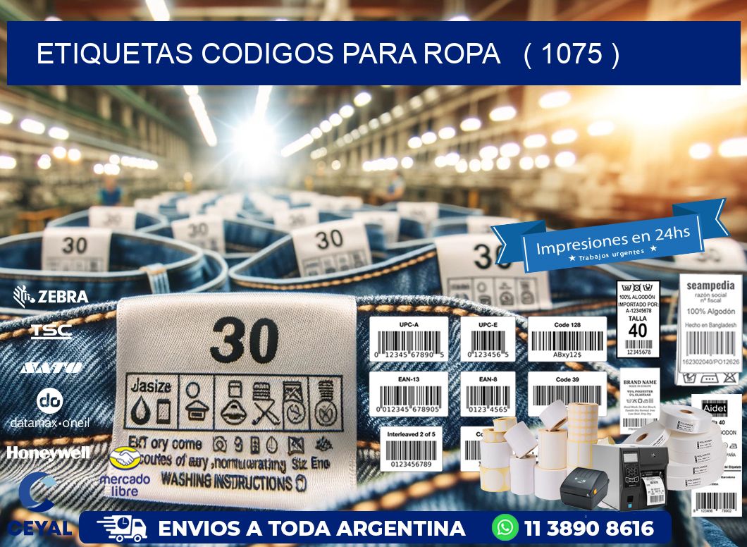 ETIQUETAS CODIGOS PARA ROPA   ( 1075 )