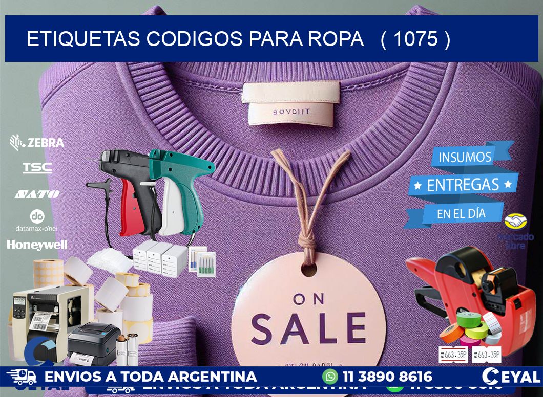 ETIQUETAS CODIGOS PARA ROPA   ( 1075 )