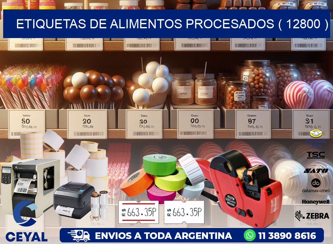 ETIQUETAS DE ALIMENTOS PROCESADOS ( 12800 )