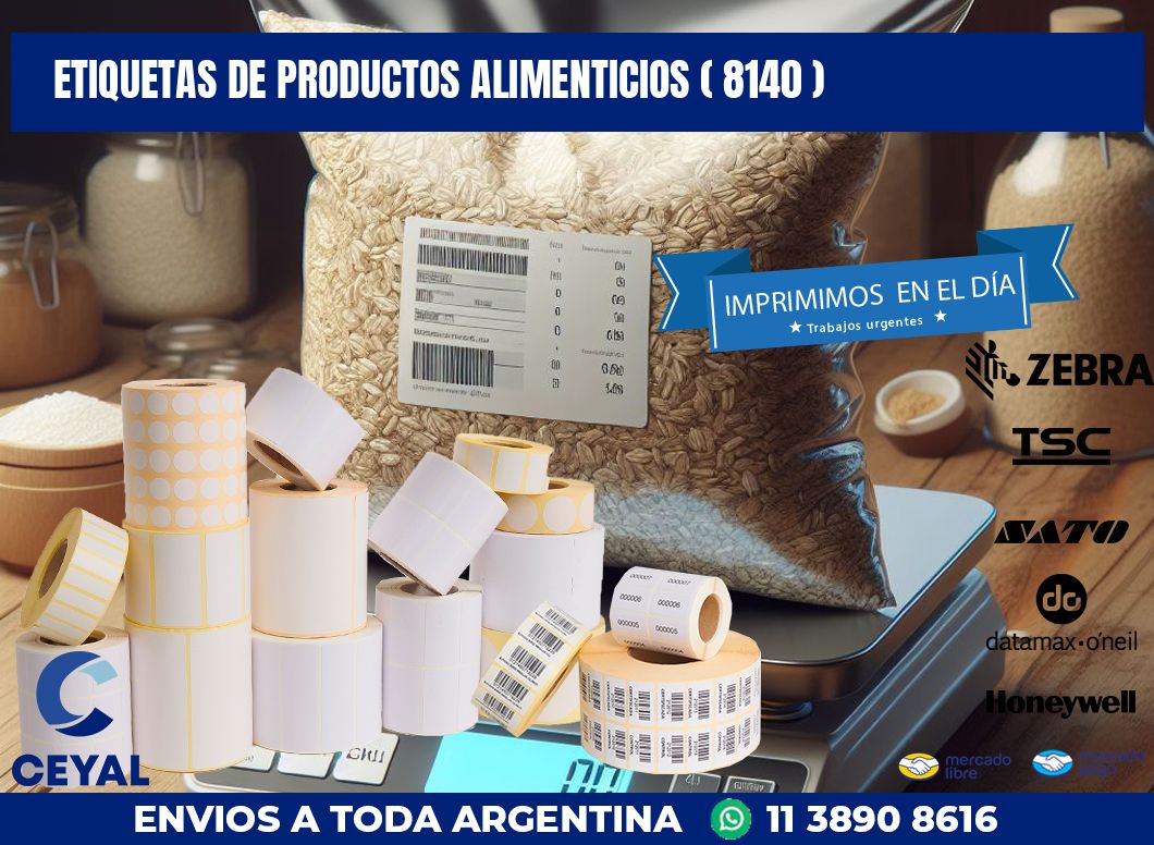 ETIQUETAS DE PRODUCTOS ALIMENTICIOS ( 8140 )