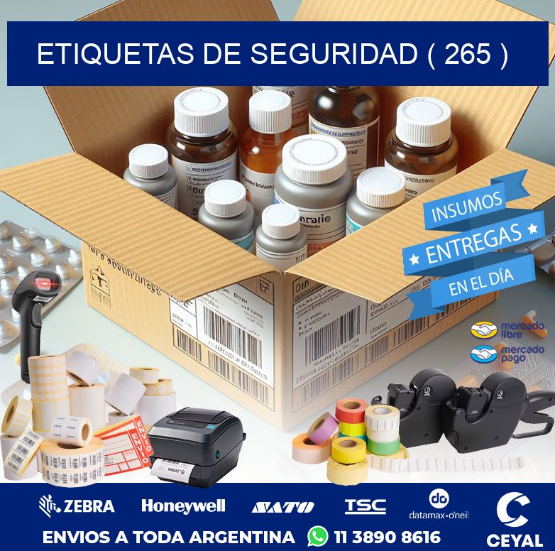 ETIQUETAS DE SEGURIDAD ( 265 )