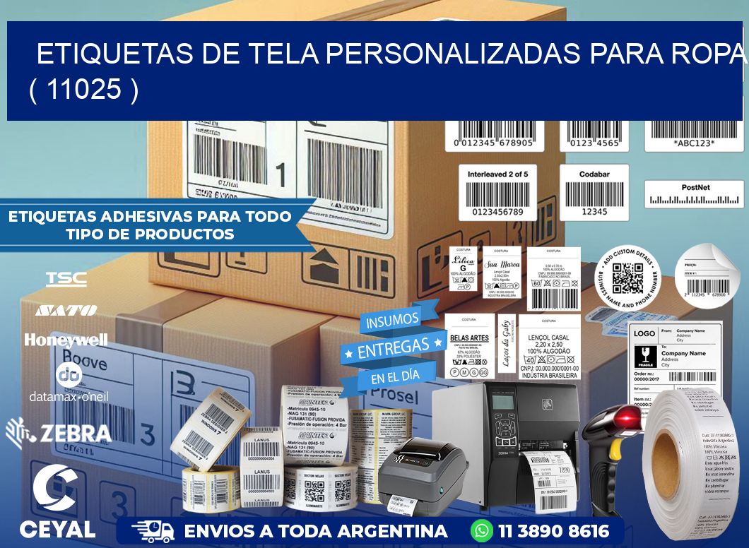 ETIQUETAS DE TELA PERSONALIZADAS PARA ROPA ( 11025 )