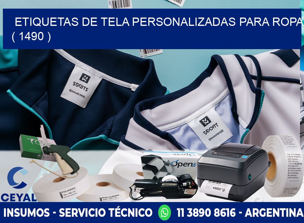 ETIQUETAS DE TELA PERSONALIZADAS PARA ROPA ( 1490 )