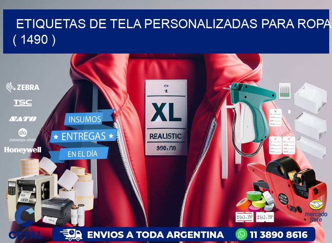 ETIQUETAS DE TELA PERSONALIZADAS PARA ROPA ( 1490 )