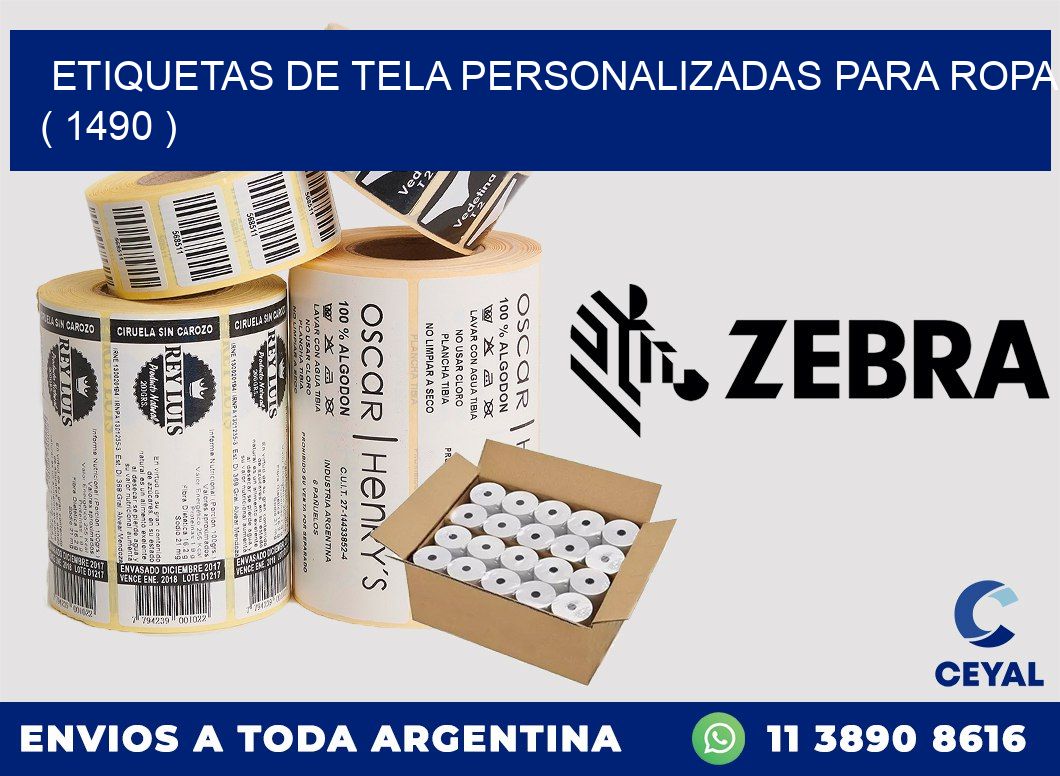 ETIQUETAS DE TELA PERSONALIZADAS PARA ROPA ( 1490 )