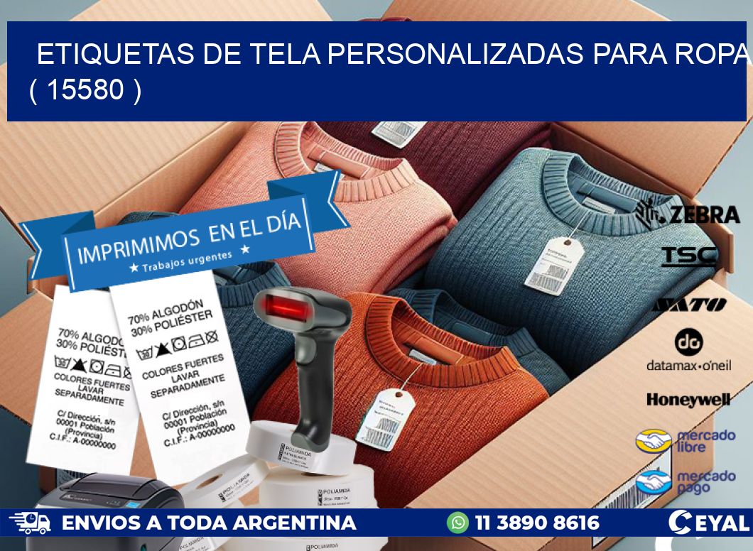 ETIQUETAS DE TELA PERSONALIZADAS PARA ROPA ( 15580 )