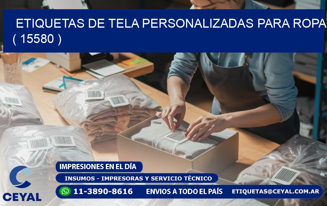 ETIQUETAS DE TELA PERSONALIZADAS PARA ROPA ( 15580 )