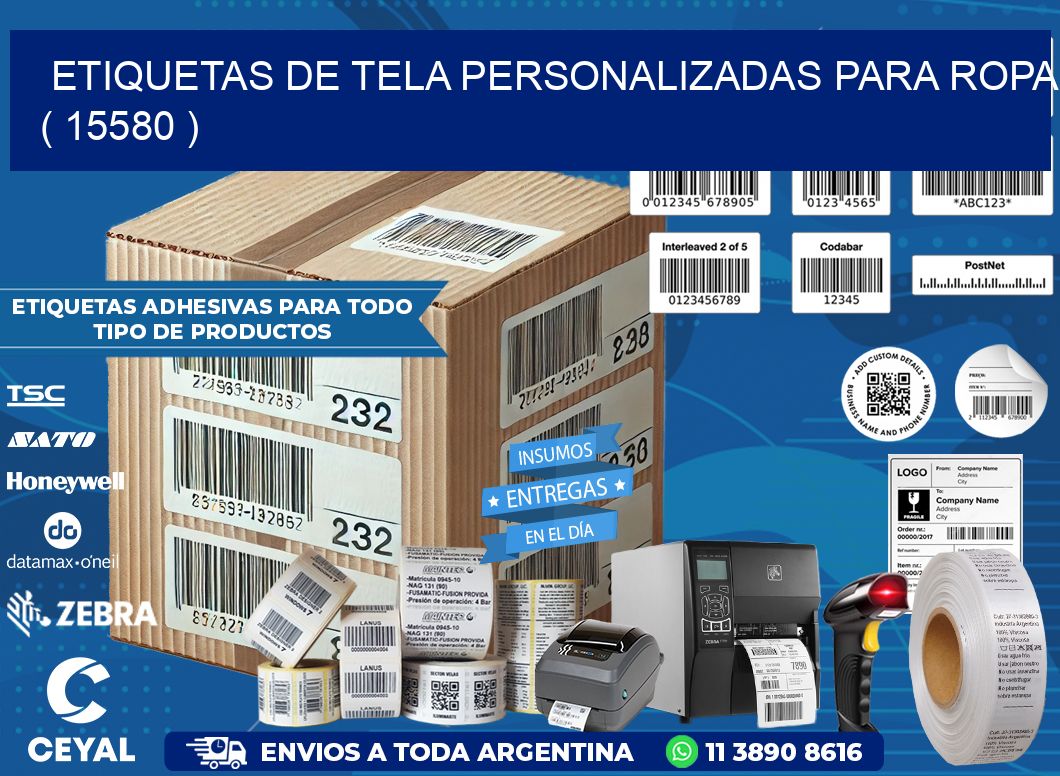 ETIQUETAS DE TELA PERSONALIZADAS PARA ROPA ( 15580 )