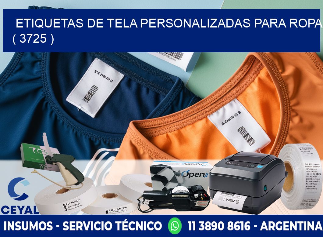 ETIQUETAS DE TELA PERSONALIZADAS PARA ROPA ( 3725 )