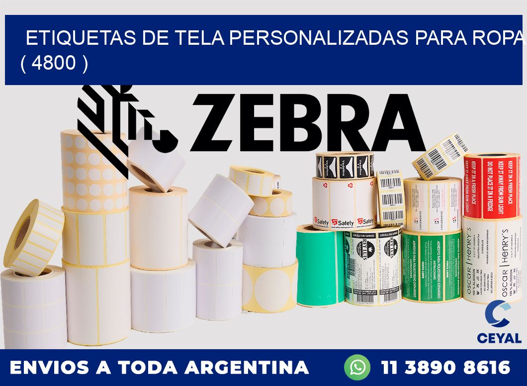 ETIQUETAS DE TELA PERSONALIZADAS PARA ROPA ( 4800 )