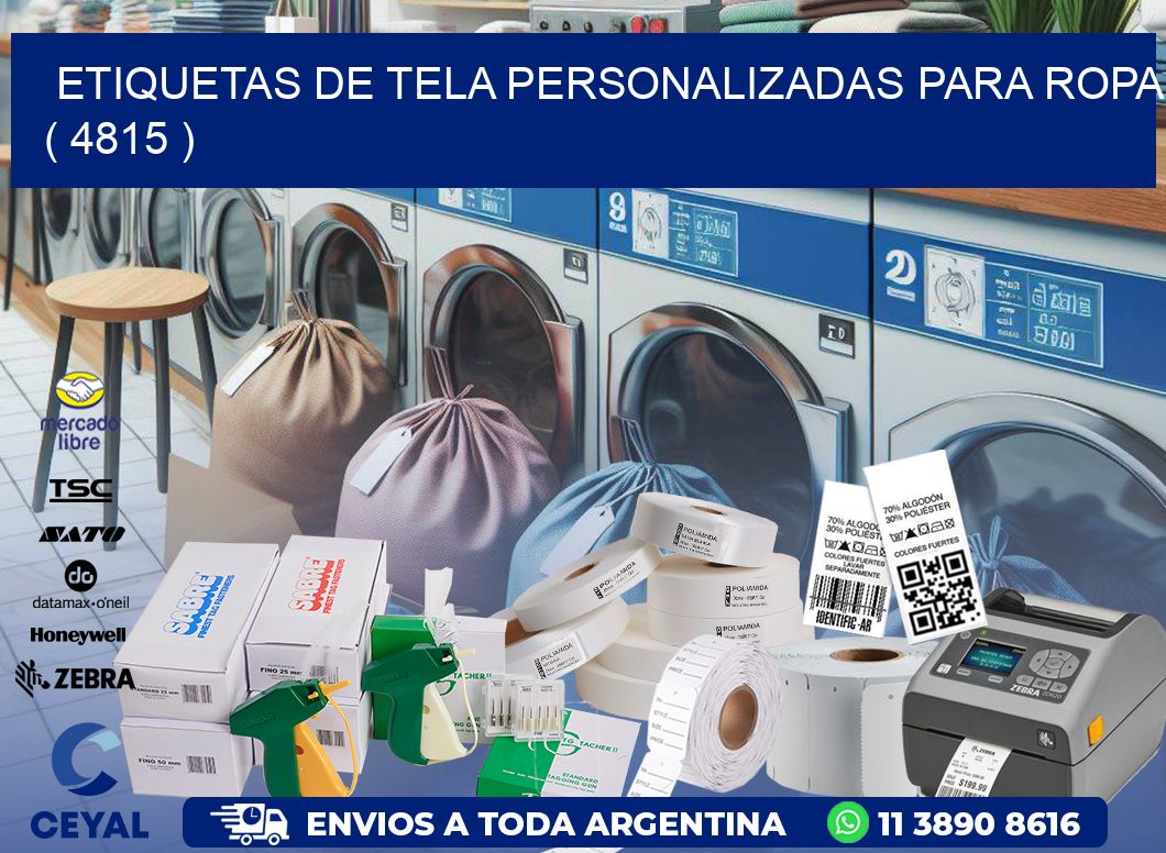 ETIQUETAS DE TELA PERSONALIZADAS PARA ROPA ( 4815 )