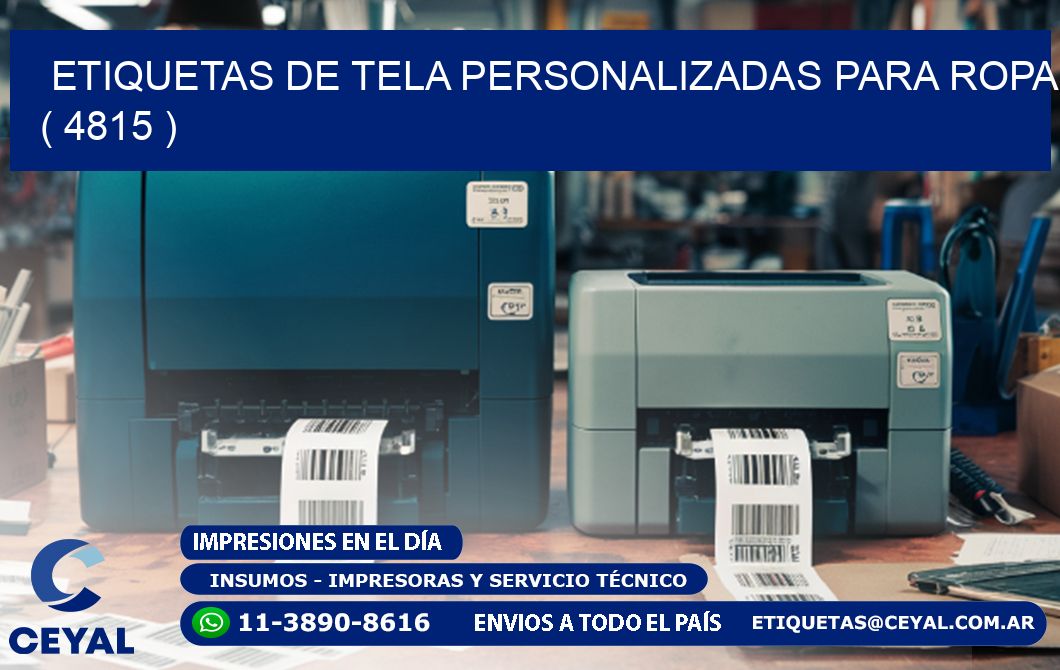 ETIQUETAS DE TELA PERSONALIZADAS PARA ROPA ( 4815 )