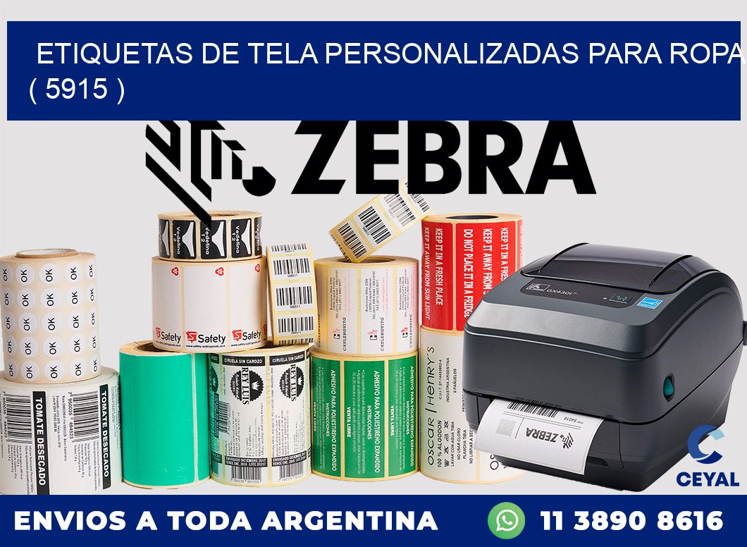 ETIQUETAS DE TELA PERSONALIZADAS PARA ROPA ( 5915 )