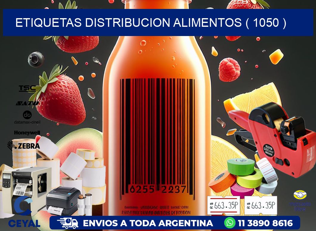 ETIQUETAS DISTRIBUCION ALIMENTOS ( 1050 )