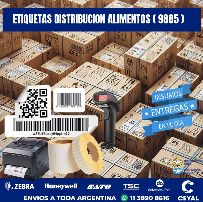 ETIQUETAS DISTRIBUCION ALIMENTOS ( 9885 )