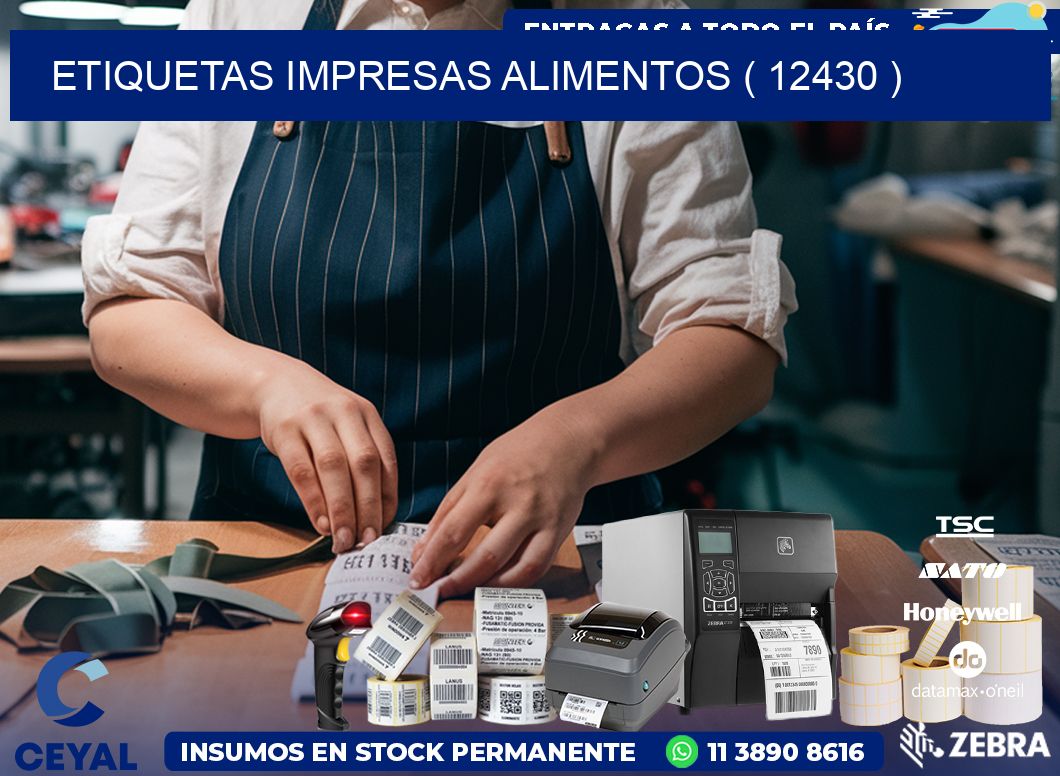 ETIQUETAS IMPRESAS ALIMENTOS ( 12430 )