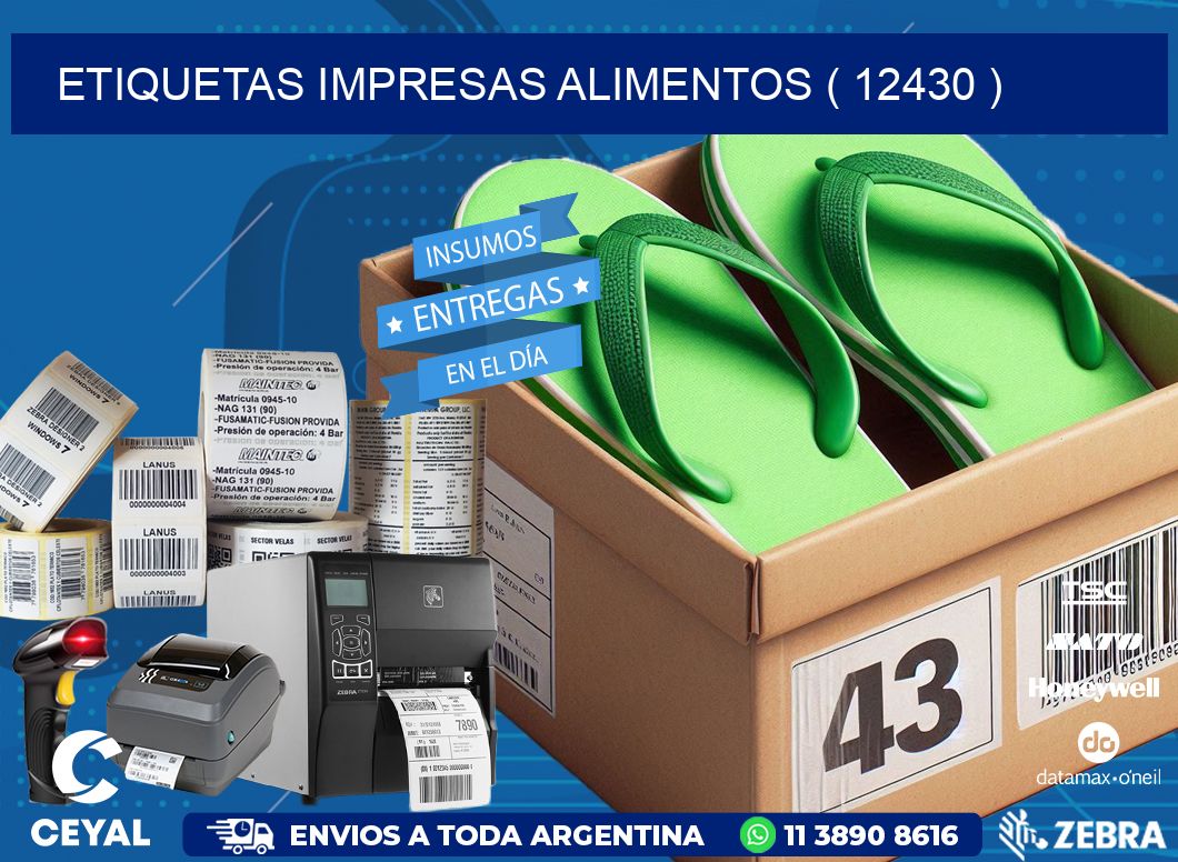 ETIQUETAS IMPRESAS ALIMENTOS ( 12430 )