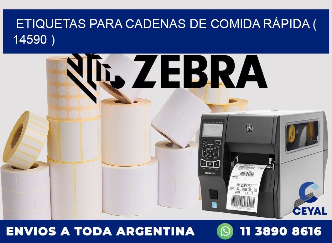 ETIQUETAS PARA CADENAS DE COMIDA RÁPIDA ( 14590 )