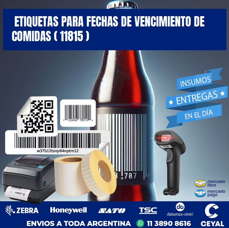 ETIQUETAS PARA FECHAS DE VENCIMIENTO DE COMIDAS ( 11815 )