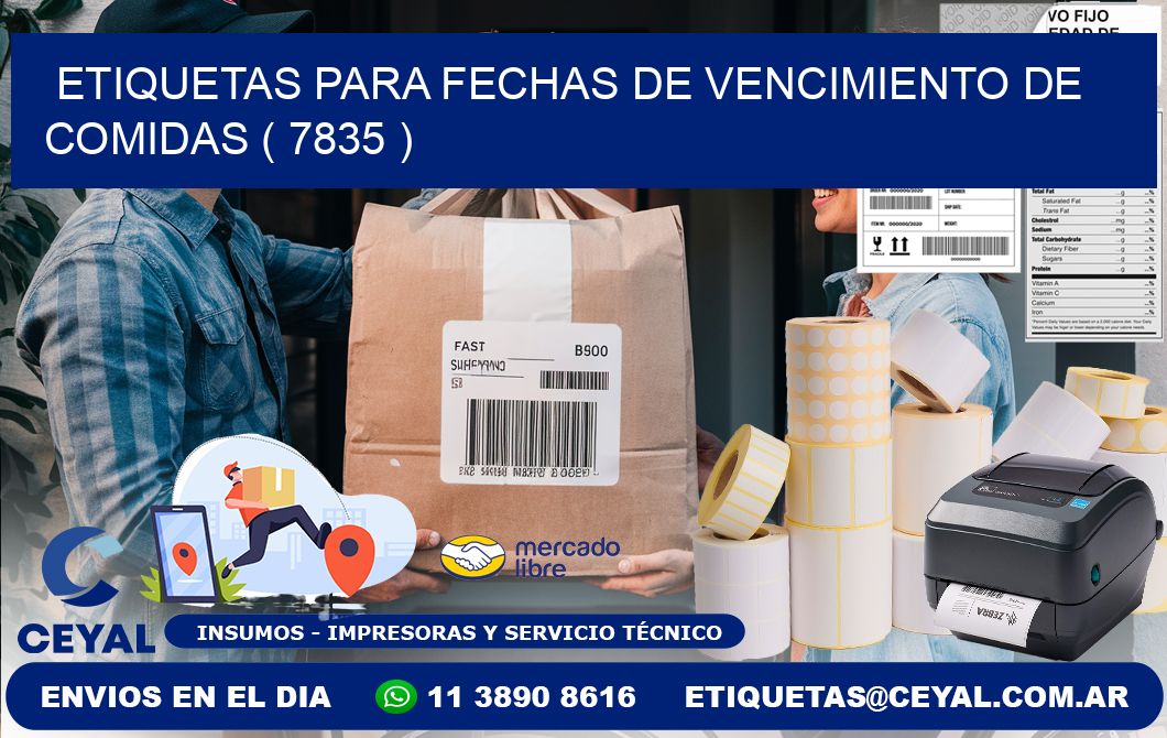 ETIQUETAS PARA FECHAS DE VENCIMIENTO DE COMIDAS ( 7835 )