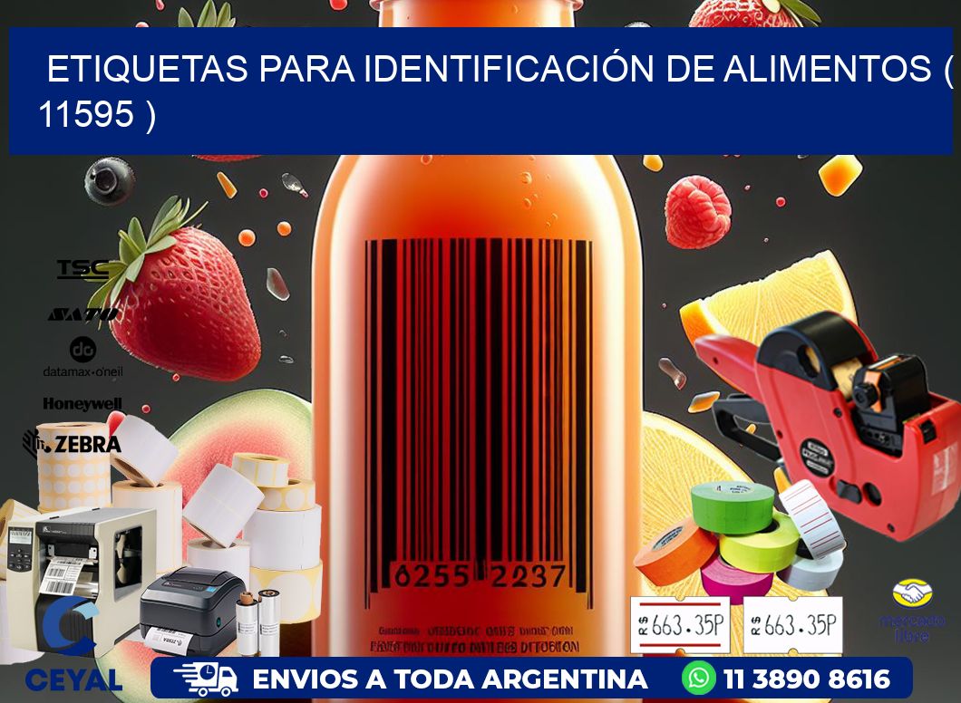 ETIQUETAS PARA IDENTIFICACIÓN DE ALIMENTOS ( 11595 )