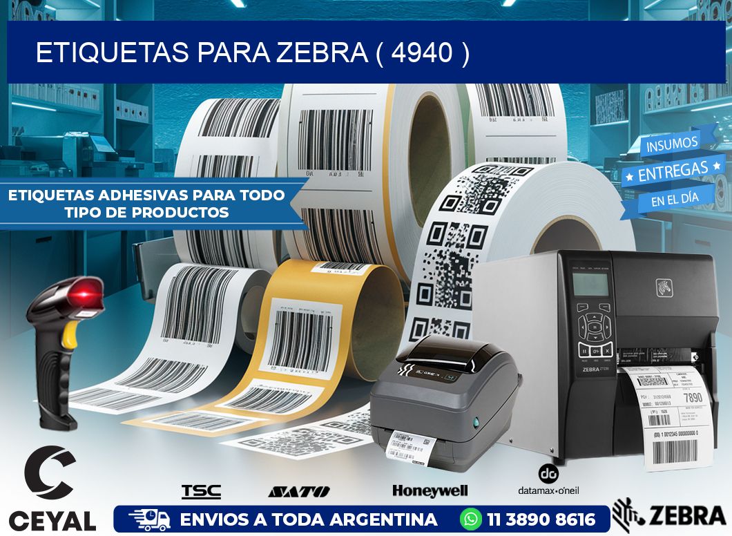 ETIQUETAS PARA ZEBRA ( 4940 )