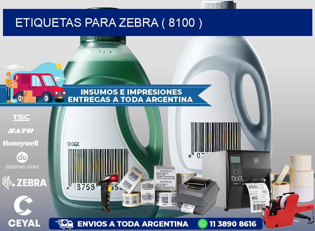ETIQUETAS PARA ZEBRA ( 8100 )