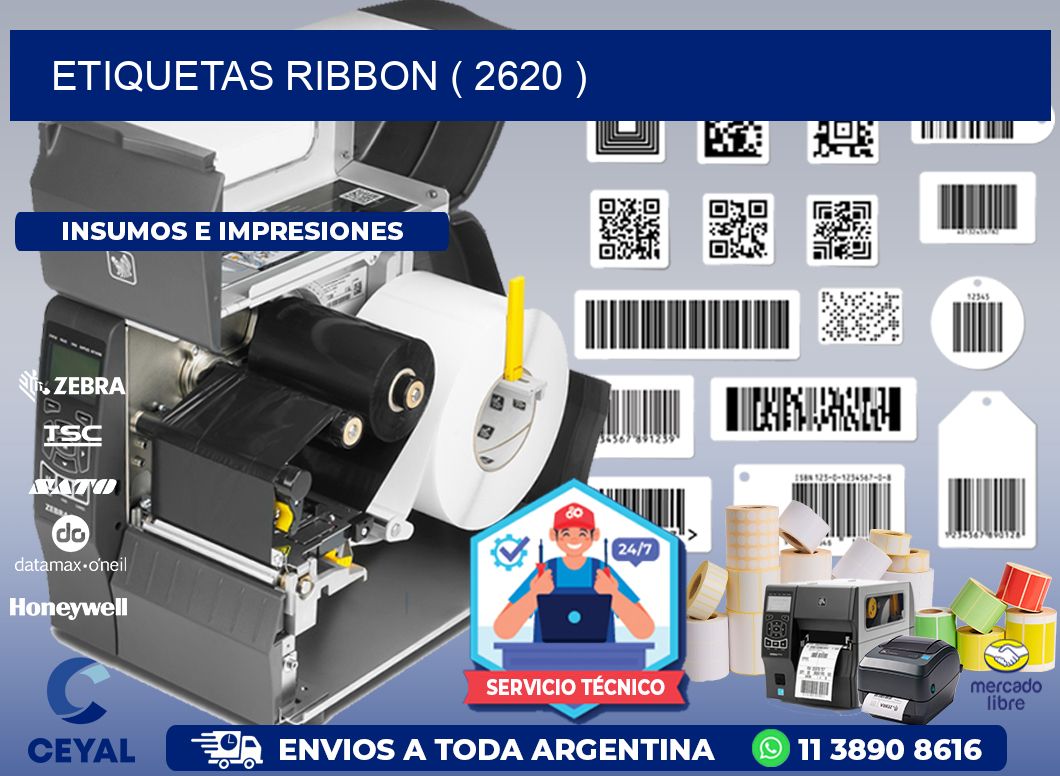 ETIQUETAS RIBBON ( 2620 )