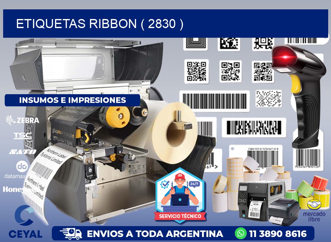 ETIQUETAS RIBBON ( 2830 )