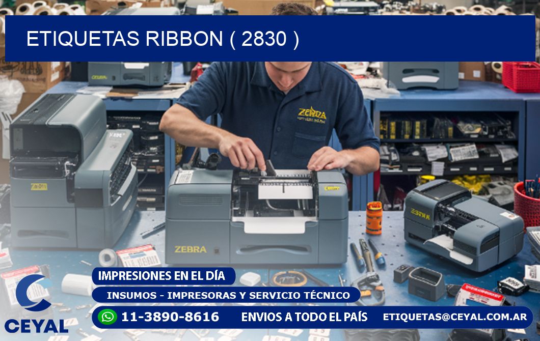 ETIQUETAS RIBBON ( 2830 )