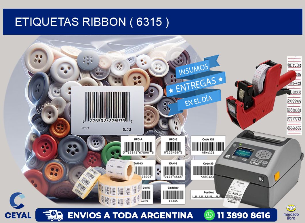 ETIQUETAS RIBBON ( 6315 )