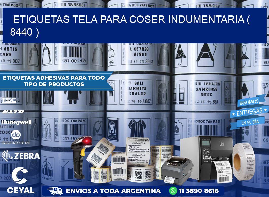 ETIQUETAS TELA PARA COSER INDUMENTARIA ( 8440 )