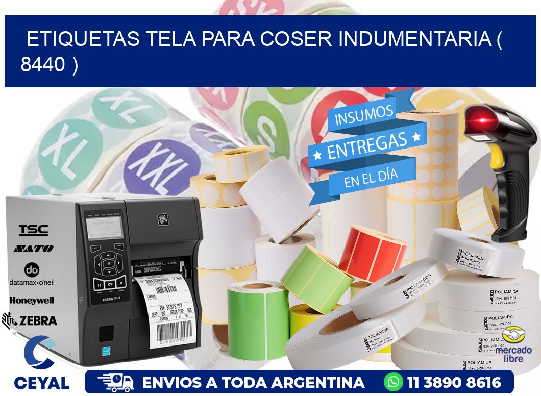 ETIQUETAS TELA PARA COSER INDUMENTARIA ( 8440 )